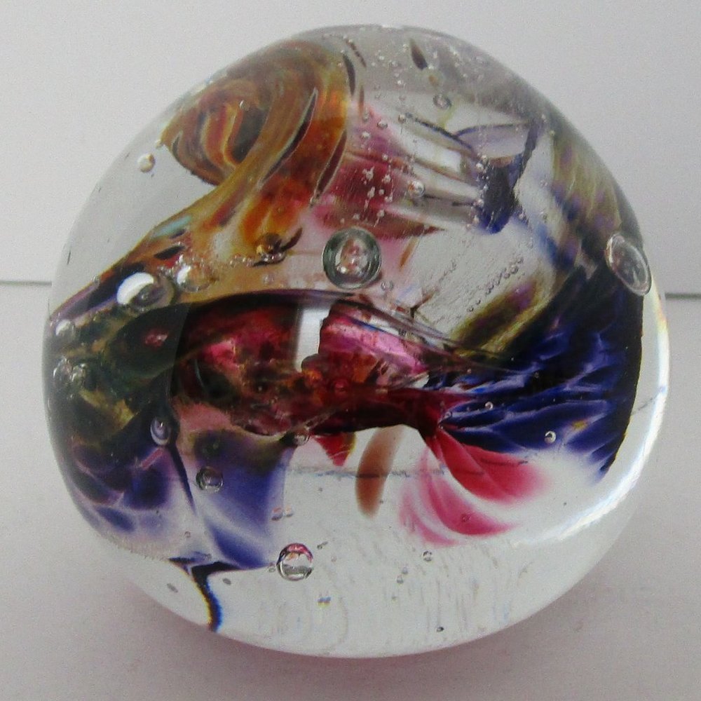 art glass paperweight